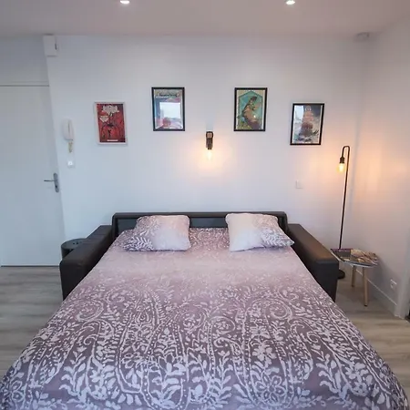 Studio Belle Vue,parking Prive Gratuit *